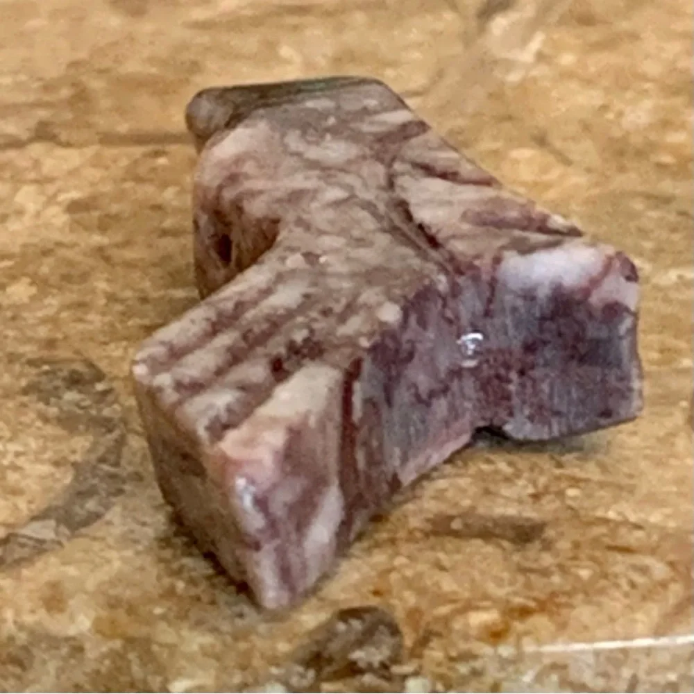 Zuni Style Bird Fetish Bead Drilled Stone Native American Animal Carving .9”